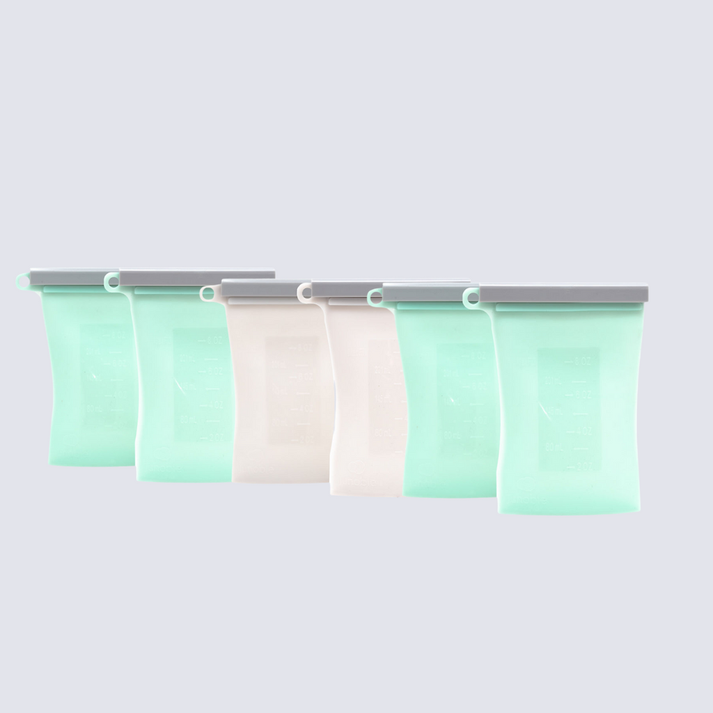 Junobie Bundled 9-Pack Starter Kit:  Infant/Toddler Milk and  Snack Storage Bags